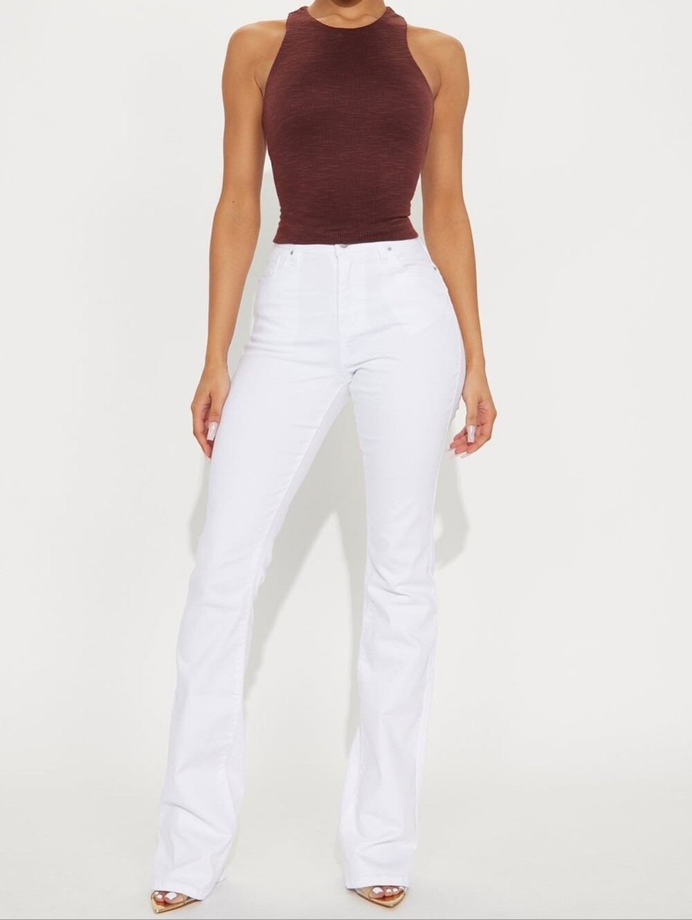 Tall Bootcut White Jeans